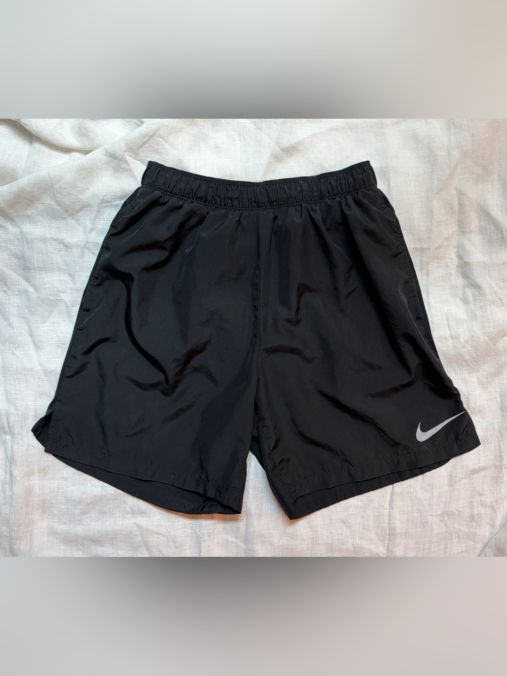 Nike Black Men's Athletic Shorts with Reflective Swoosh